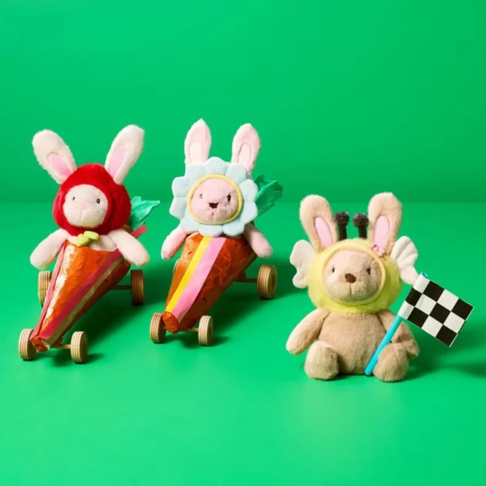 8'' Bonnet Bunny Strawberry Stuffed Animal - Gigglescape